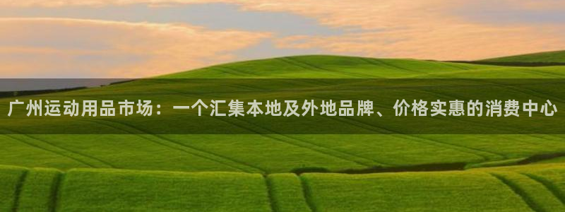 凯捷体育招商电话是多少啊：广州运动用品市场：一个汇集