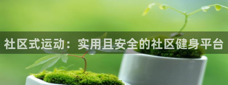 凯捷体育平台注册：社区式运动：实用且安全的社区健身平
