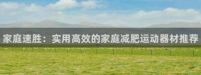 凯捷体育神州：家庭速胜：实用高效的家庭减肥运动器材推荐