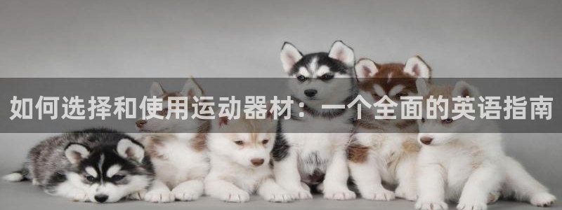 凯捷体育科技：如何选择和使用运动器材：一个全面的英语